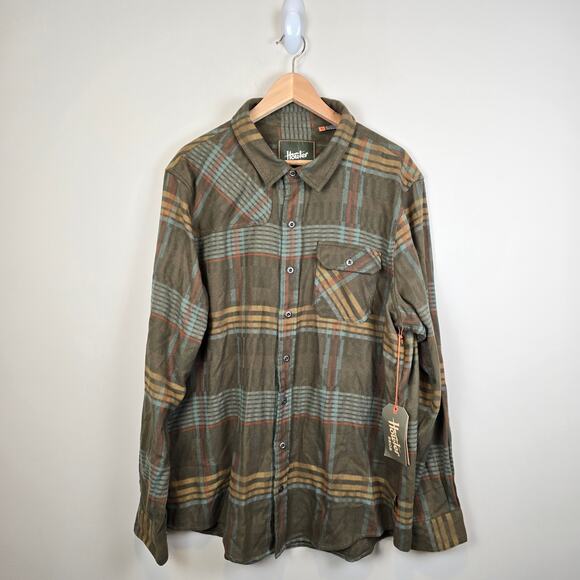 Howler Bros Harker's Flannel Shirt Size XL Conor Plaid Forage Fall Winter - Picture 1 of 4
